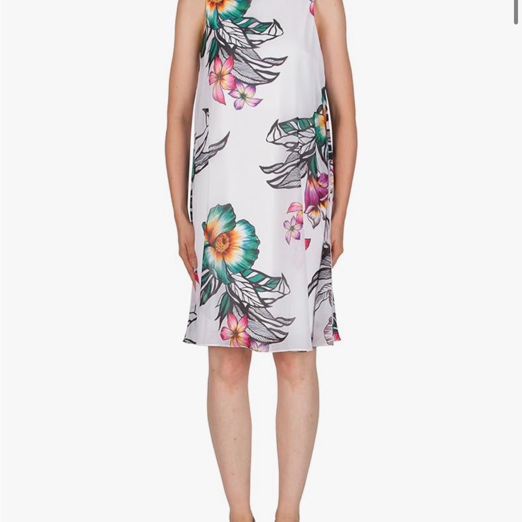 Joseph Ribkoff Floral Mini Dress - White And Multicolor